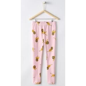 Hanna Andersson Girls Make It Magic Slim Leggings Pink Sand Lions Size 90 cm | 3